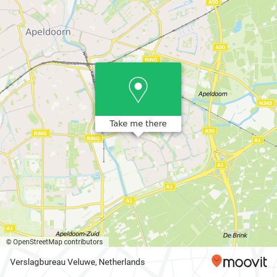 Verslagbureau Veluwe kaart