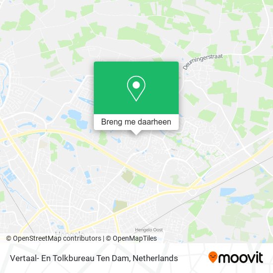 Vertaal- En Tolkbureau Ten Dam kaart
