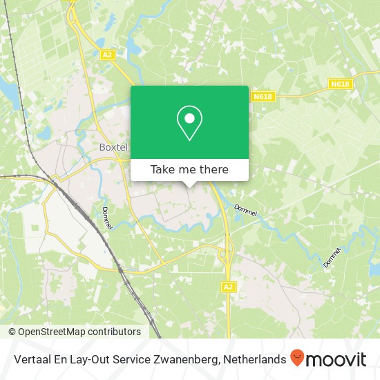 Vertaal En Lay-Out Service Zwanenberg kaart