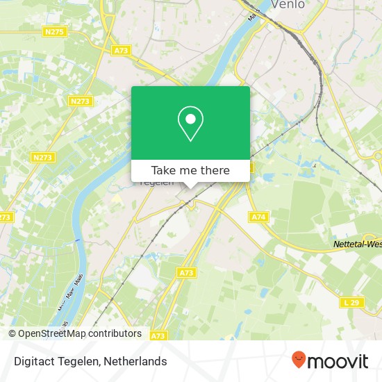 Digitact Tegelen kaart