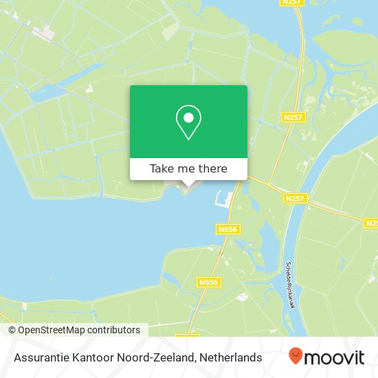 Assurantie Kantoor Noord-Zeeland kaart