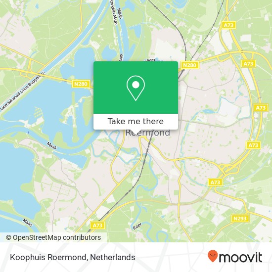 Koophuis Roermond kaart