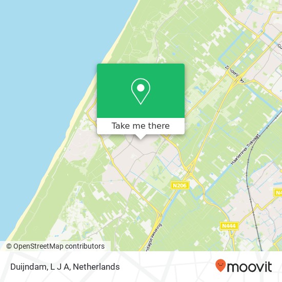 Duijndam, L J A kaart