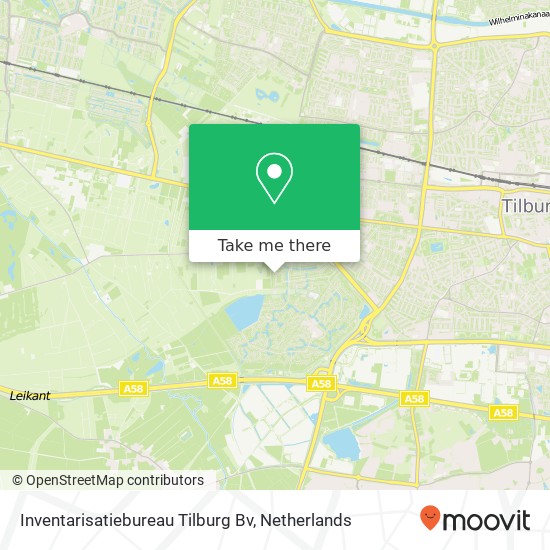 Inventarisatiebureau Tilburg Bv kaart