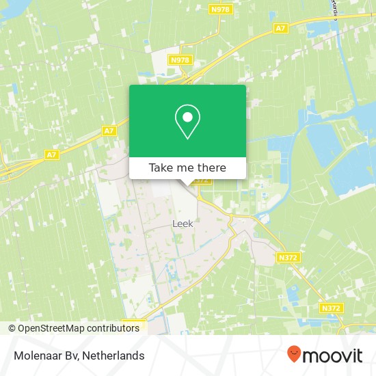 Molenaar Bv kaart