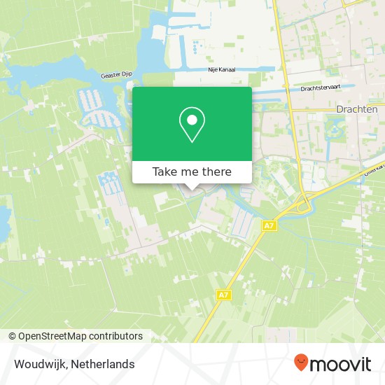 Woudwijk kaart