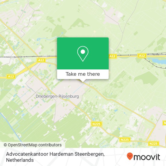 Advocatenkantoor Hardeman Steenbergen kaart