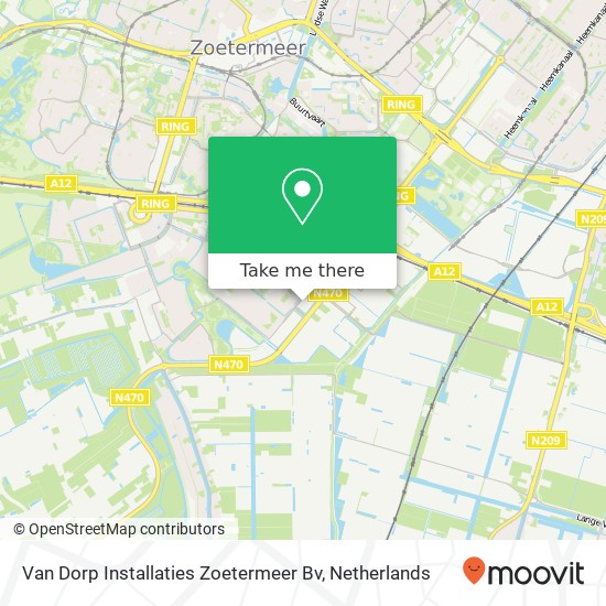 Van Dorp Installaties Zoetermeer Bv kaart