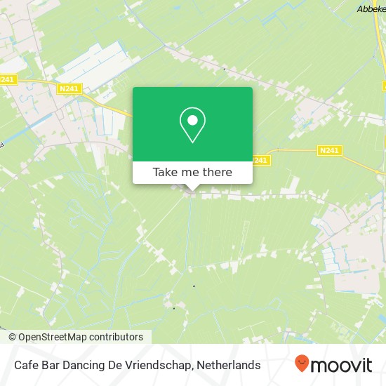 Cafe Bar Dancing De Vriendschap kaart