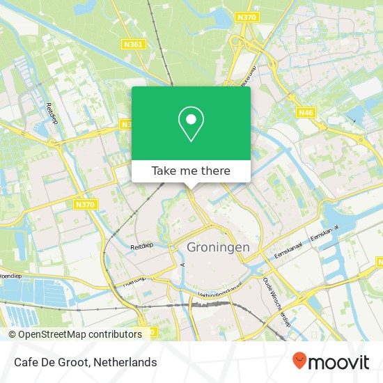 Cafe De Groot kaart