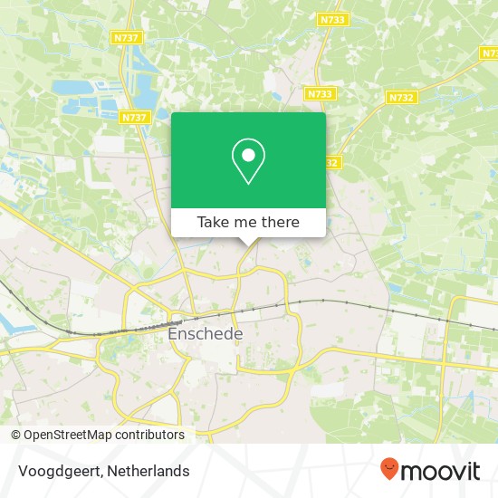 Voogdgeert kaart