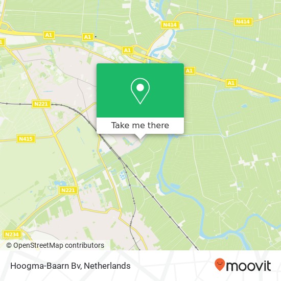 Hoogma-Baarn Bv kaart