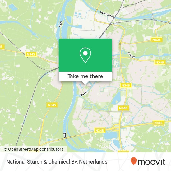 National Starch & Chemical Bv kaart