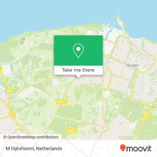 M Dijkxhoorn kaart