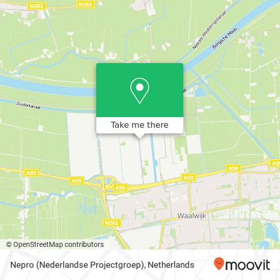 Nepro (Nederlandse Projectgroep) kaart