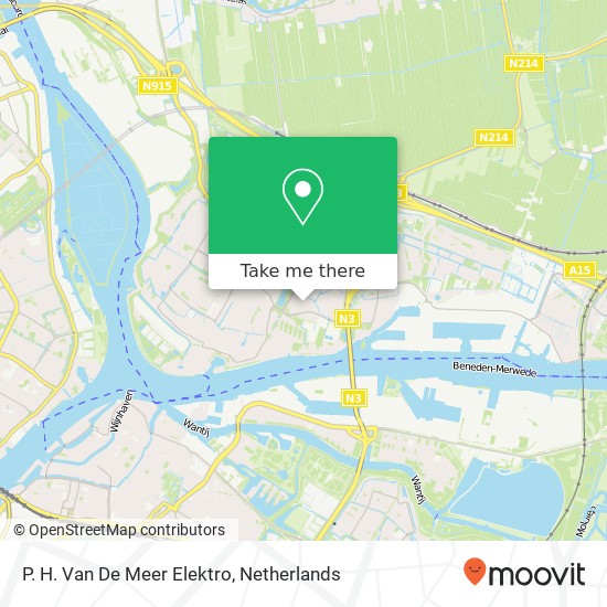 P. H. Van De Meer Elektro kaart