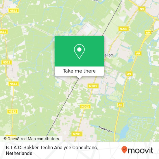 B.T.A.C. Bakker Techn Analyse Consultanc kaart