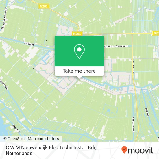 C W M Nieuwendijk Elec Techn Install Bdr kaart