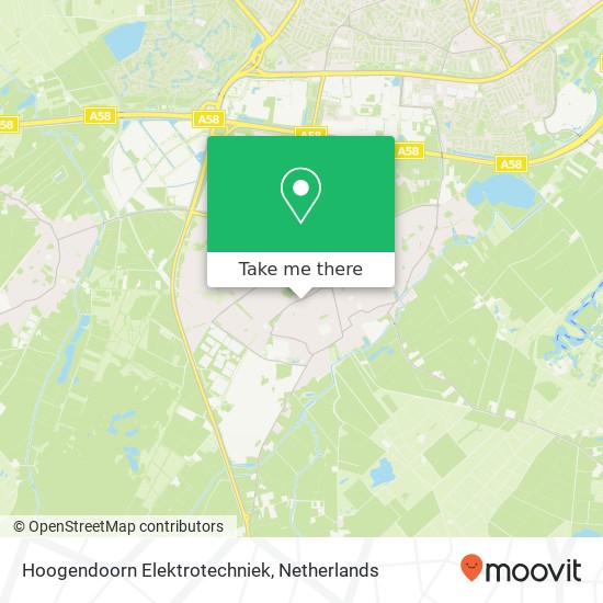 Hoogendoorn Elektrotechniek kaart
