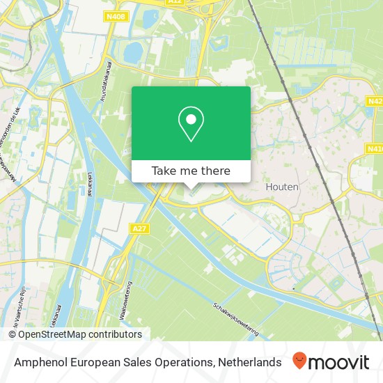 Amphenol European Sales Operations kaart