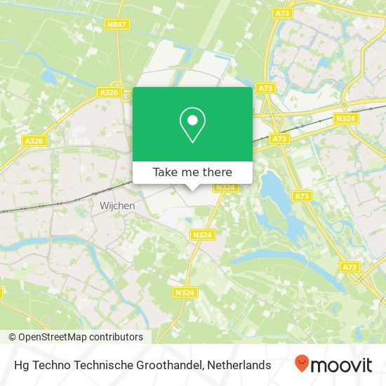 Hg Techno Technische Groothandel kaart