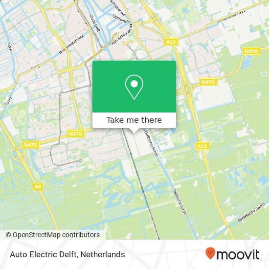 Auto Electric Delft kaart