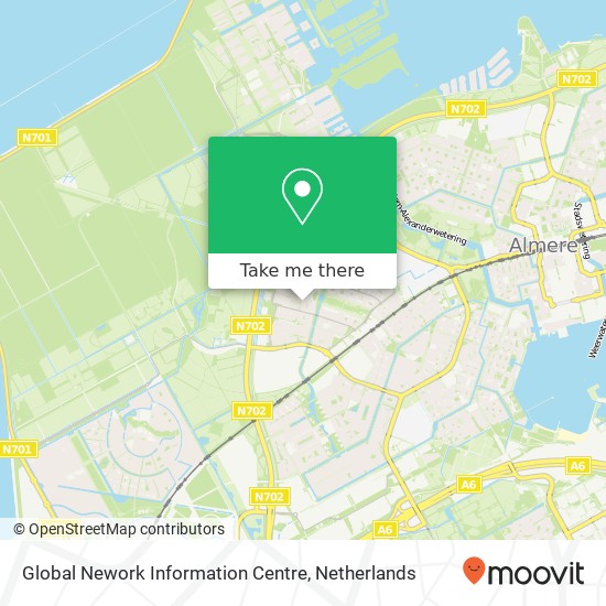 Global Nework Information Centre kaart