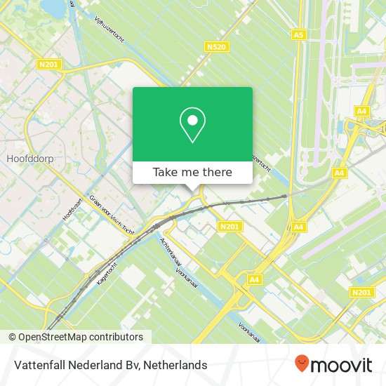 Vattenfall Nederland Bv kaart