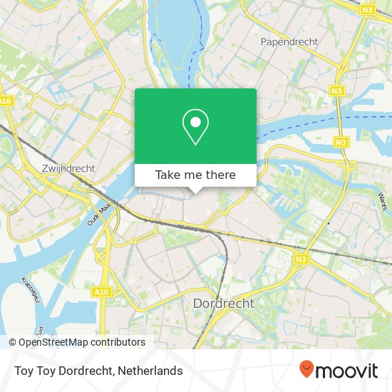 Toy Toy Dordrecht kaart