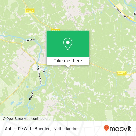 Antiek De Witte Boerderij kaart