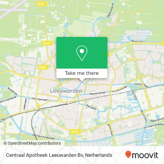 Centraal Apotheek Leeuwarden Bv kaart