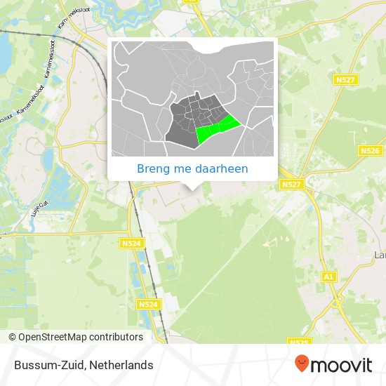 Bussum-Zuid kaart