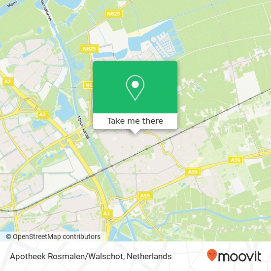 Apotheek Rosmalen/Walschot kaart