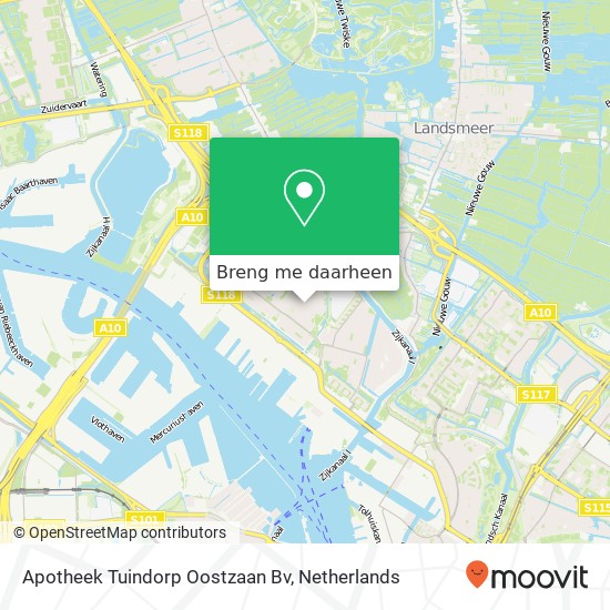 Apotheek Tuindorp Oostzaan Bv kaart