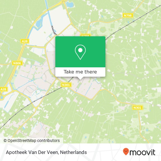 Apotheek Van Der Veen kaart