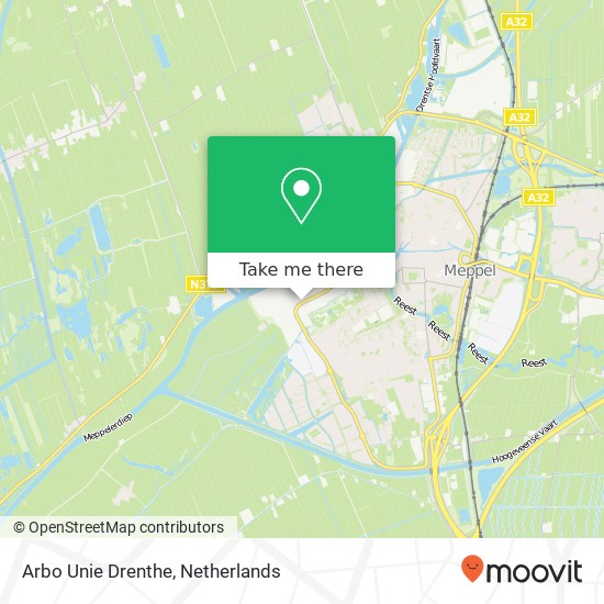 Arbo Unie Drenthe kaart