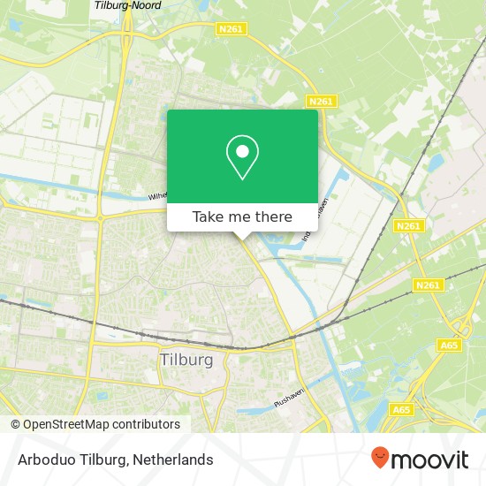 Arboduo Tilburg kaart