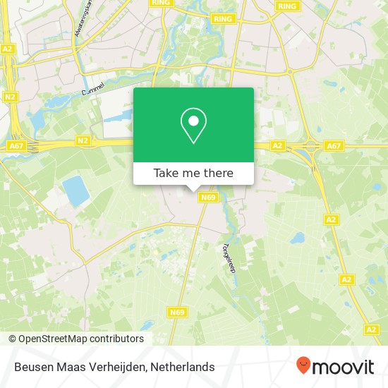 Beusen Maas Verheijden kaart