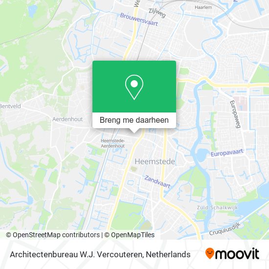 Architectenbureau W.J. Vercouteren kaart