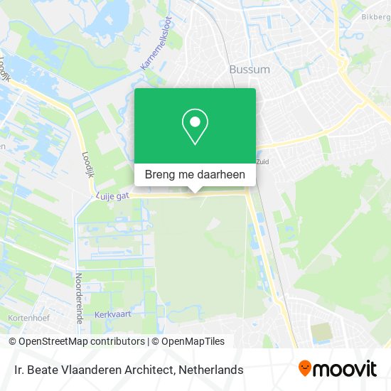 Ir. Beate Vlaanderen Architect kaart