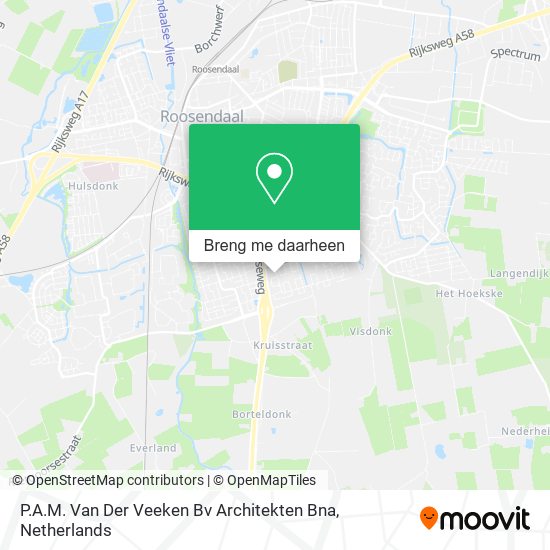P.A.M. Van Der Veeken Bv Architekten Bna kaart