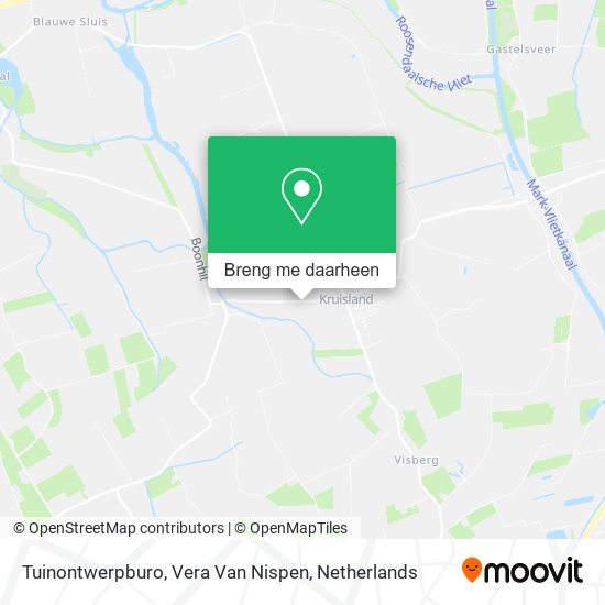 Tuinontwerpburo, Vera Van Nispen kaart