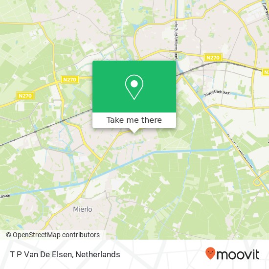 T P Van De Elsen kaart