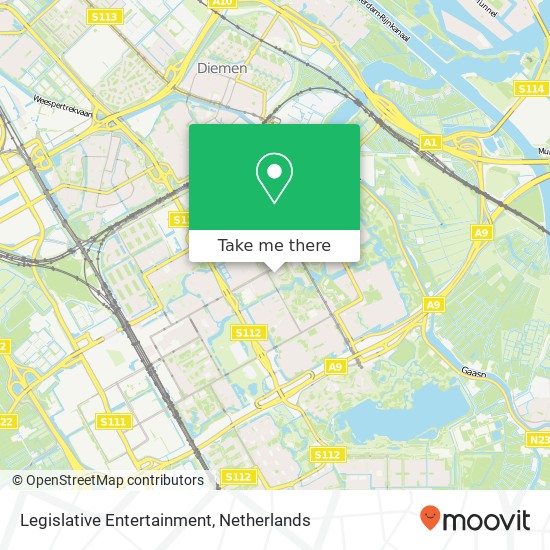 Legislative Entertainment kaart