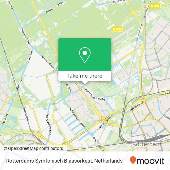 Rotterdams Symfonisch Blaasorkest kaart