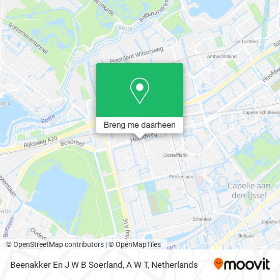 Beenakker En J W B Soerland, A W T kaart