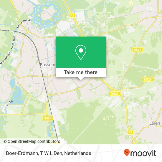 Boer-Erdmann, T W L Den kaart