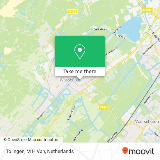 Tolingen, M H Van kaart