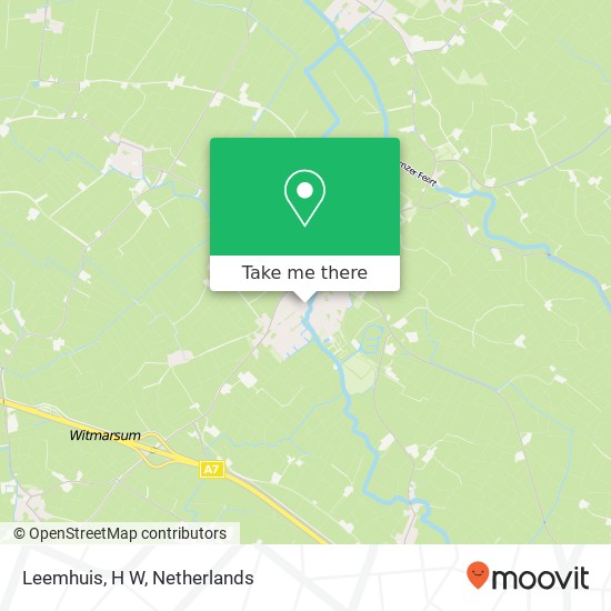 Leemhuis, H W kaart