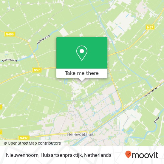 Nieuwenhoorn, Huisartsenpraktijk kaart